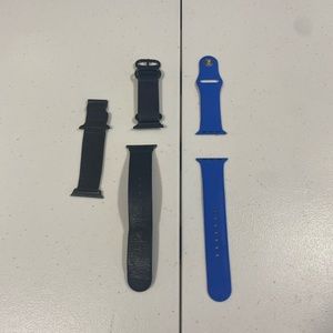 -  Apple watch band silicone strap/ leather strap /chain meah strap. Si…